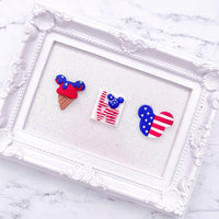Red White And Blue Mouse Head/BC - CHOOSE ONE