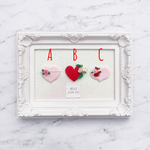 Scalloped Floral Heart/BC - CHOOSE ONE