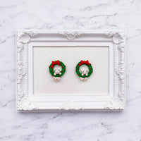 Christmas Wreath And Cute Little Mouse/BC