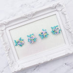 Rainbow Pastel Roses Flower Cluster/KC