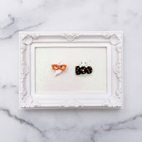 Cute Orange Glasses Ghost & BOO Ghost/BC - CHOOSE ONE