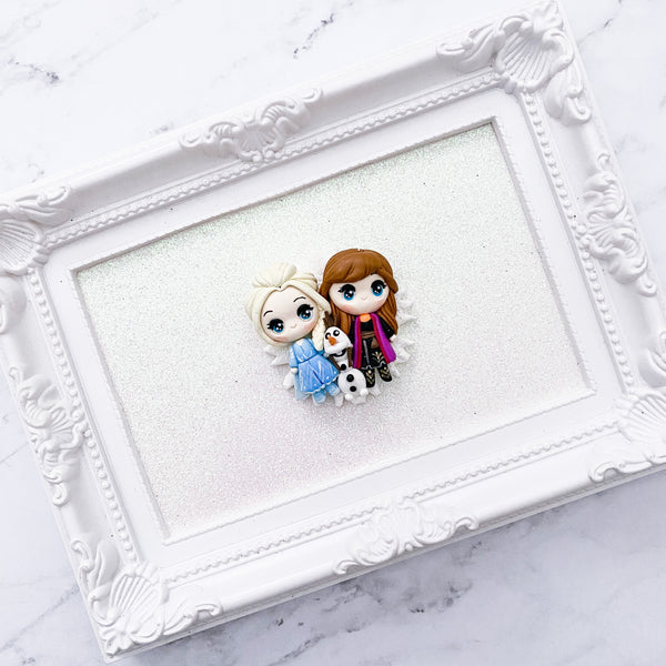 NEW Double Clay Ice Queen & Ice Princess Cameo/FC