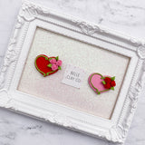 Pink & Red Floral Heart/BC - CHOOSE ONE