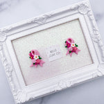 Pink Floral Awareness Ribbon/BC