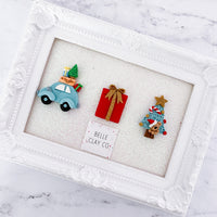 Blue Beetle Vacation Car, Red Present Box & Blue Christmas Tree/BC - CHOOSE ONE