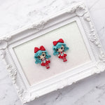 Blue Hair Red Clothes Dolls Style 3 - CHOOSE ONE