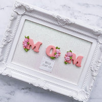 Pink MOM Floral Alphabet/BC - CHOOSE ONE