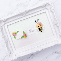 Personalize Your Own Floral Cameo & Pink Flower Bee/BC - CHOOSE ONE