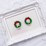 Christmas Wreath And Cute Little Mouse/BC