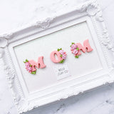 Pink MOM Floral Alphabet/BC - CHOOSE ONE