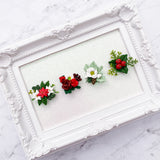 Christmas Floral Clusters Style 2/KC - CHOOSE ONE