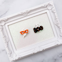 Cute Orange Glasses Ghost & BOO Ghost/BC - CHOOSE ONE