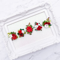 Christmas Floral Clusters Style 1/KC - CHOOSE ONE