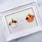 Fall Floral Pumpkin Unicorn Head/BC - CHOOSE ONE