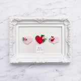 Scalloped Floral Heart/BC - CHOOSE ONE