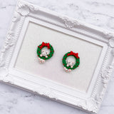 Christmas Wreath And Cute Little Mouse/BC