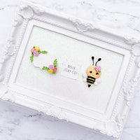 Personalize Your Own Floral Cameo & Pink Flower Bee/BC - CHOOSE ONE